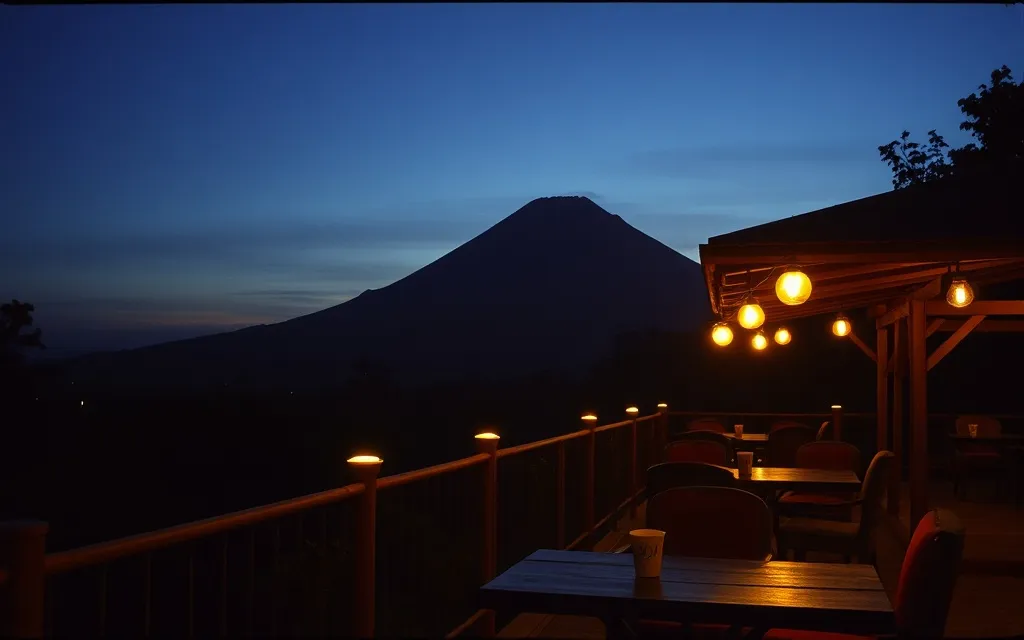 Teras menjelang malam