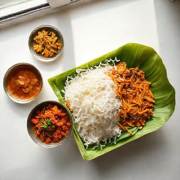 Nasi box sedang dikemas