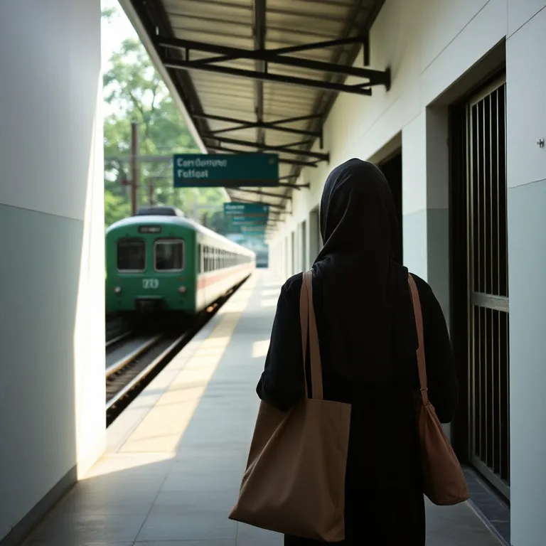 Jalan kaki dari Stasiun Pondok Cina menuju Wisma Melati