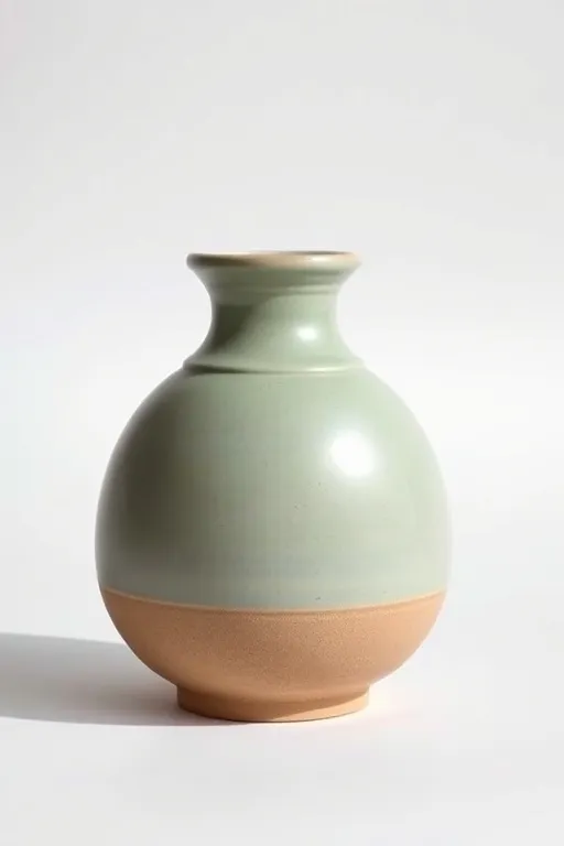 The Kiln carafe, squat and round, in sage glaze