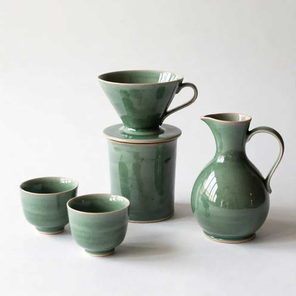 The finished Kiln set of four pieces