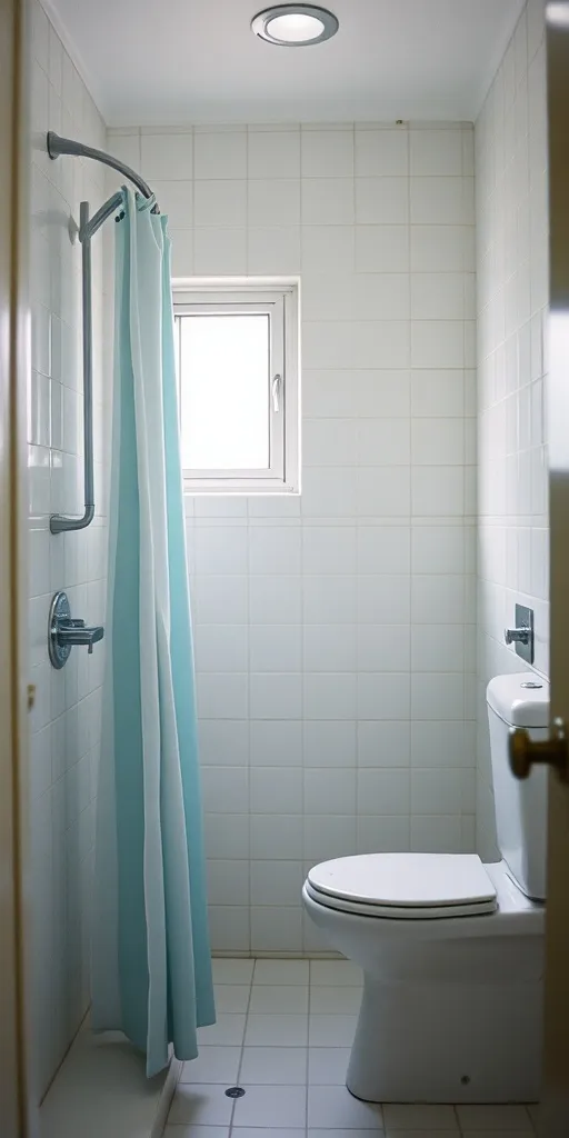 Kamar mandi dalam berubin putih