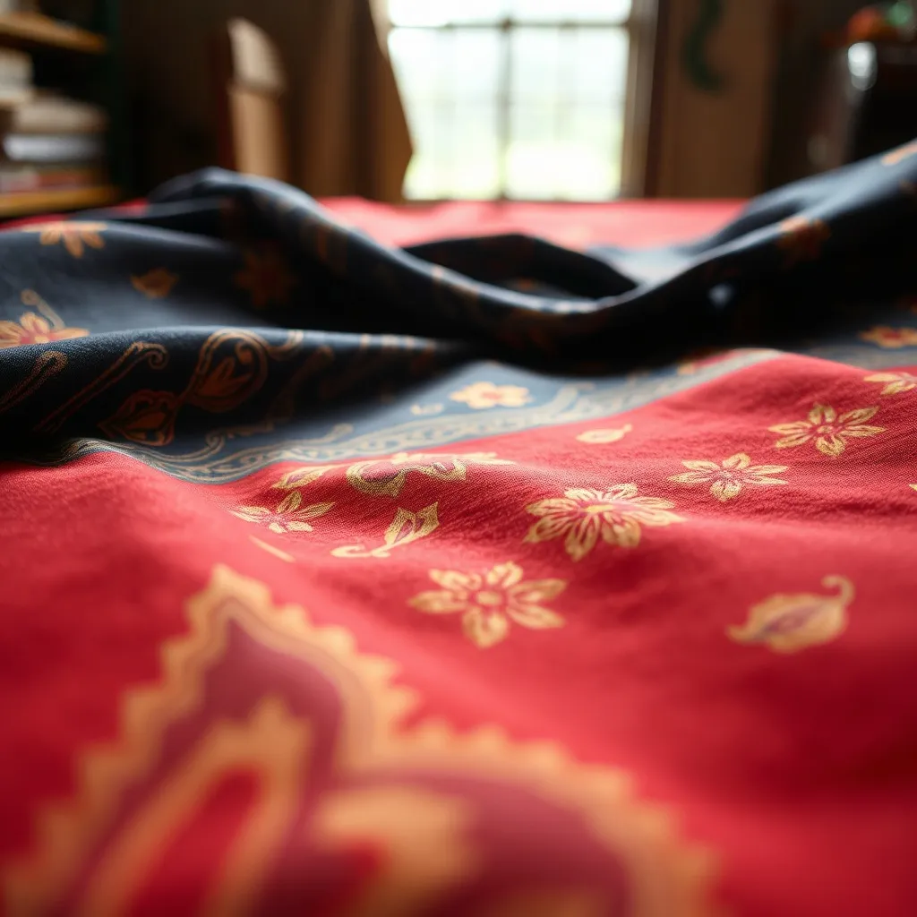 Selembar kain batik tulis Sekar Jagad dengan motif bunga dari dekat