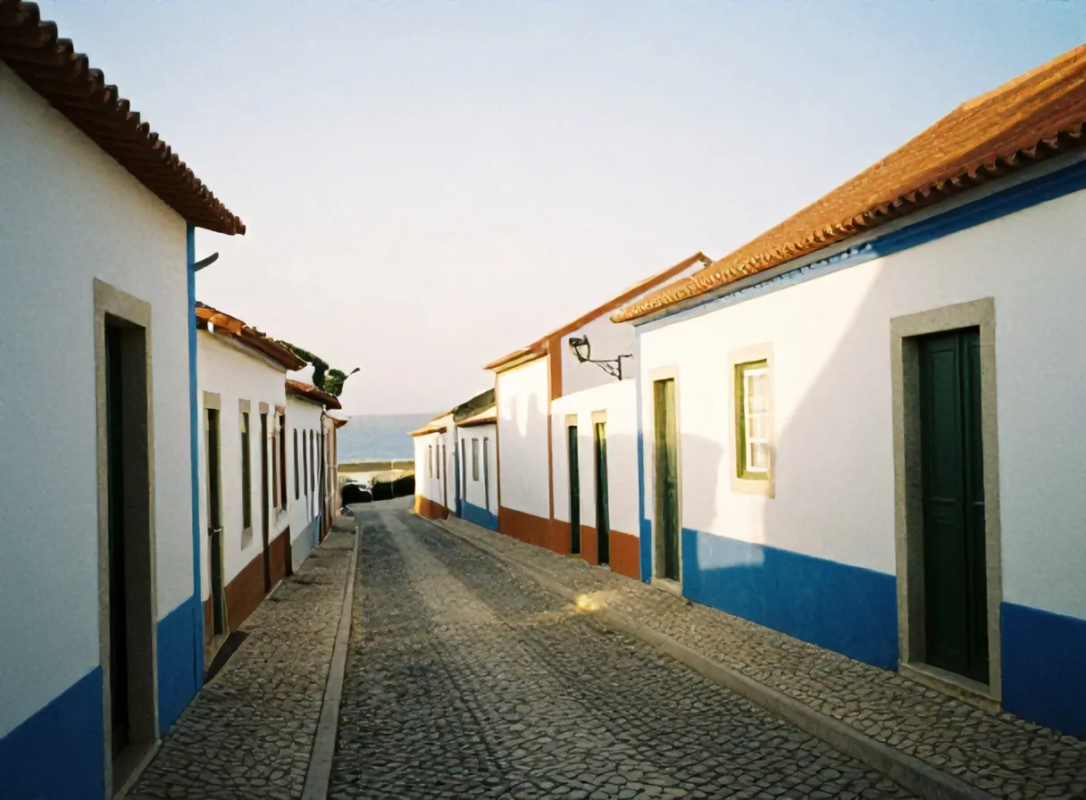 A whitewashed lane in Ericeira