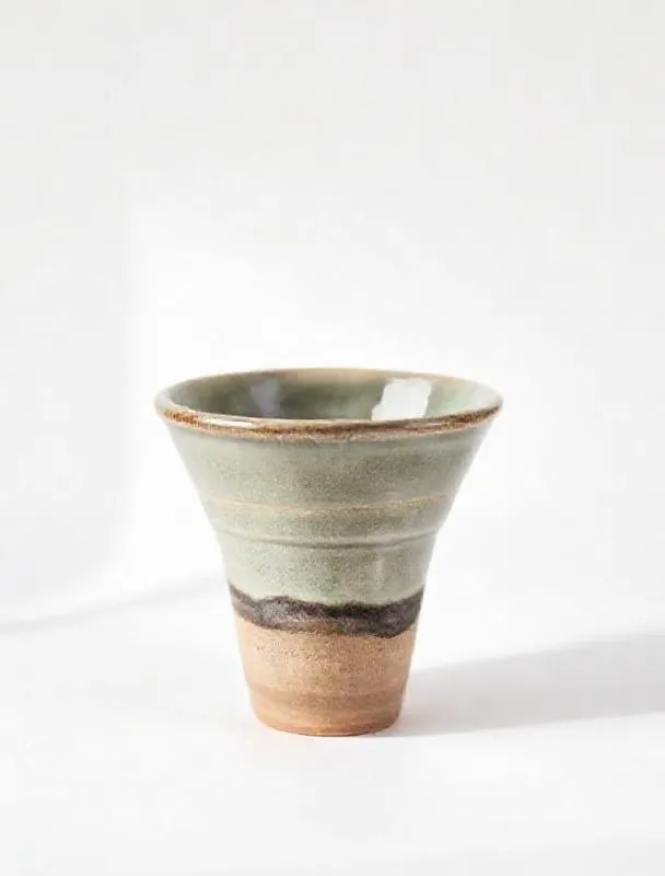 The Kiln dripper, a ribbed stoneware cone