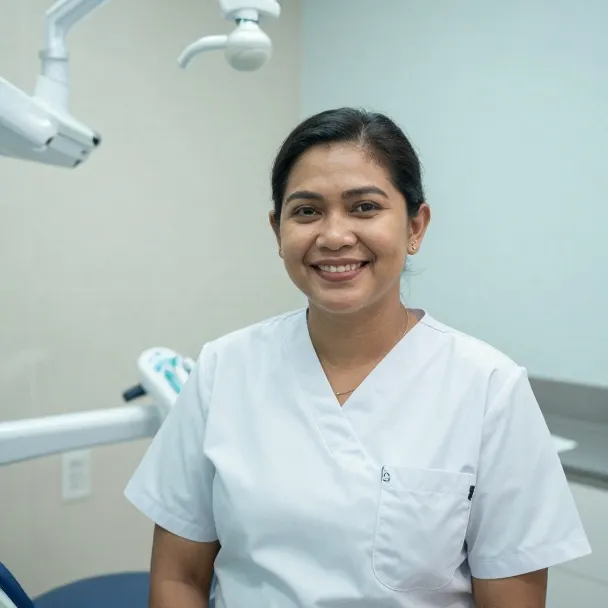 drg. Anita Wijaya di klinik Senyum Seri