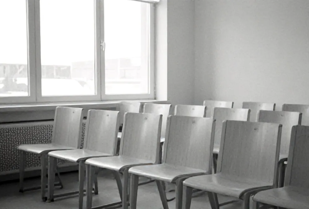 Empty waiting room chairs