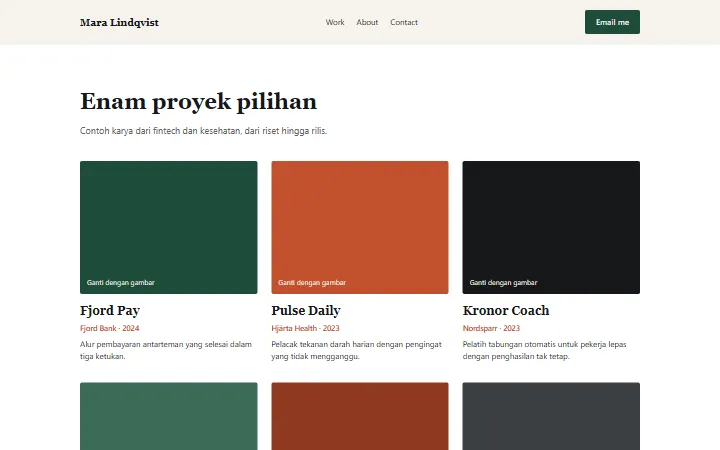 Designer portfolio