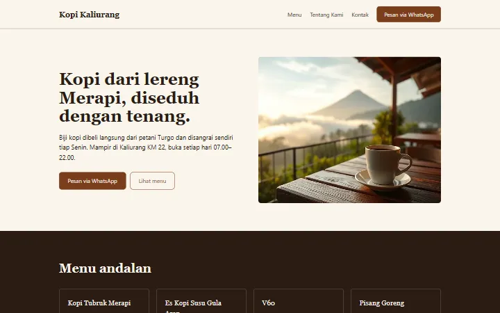 Kopi Kaliurang