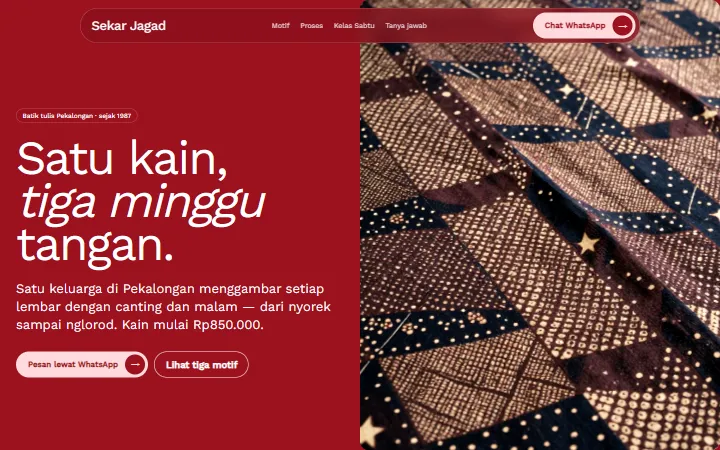 Batik Tulis Sekar Jagad