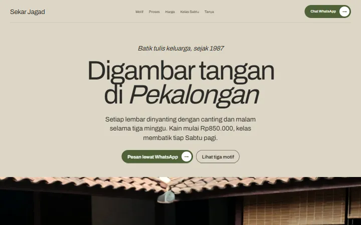 Batik Tulis Sekar Jagad