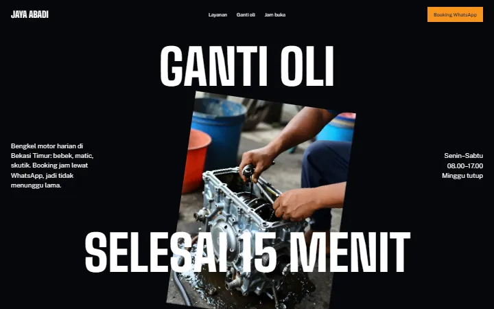 Bengkel Motor Jaya Abadi