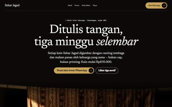 Batik Tulis Sekar Jagad