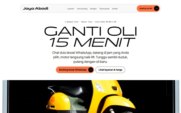 Bengkel Motor Jaya Abadi