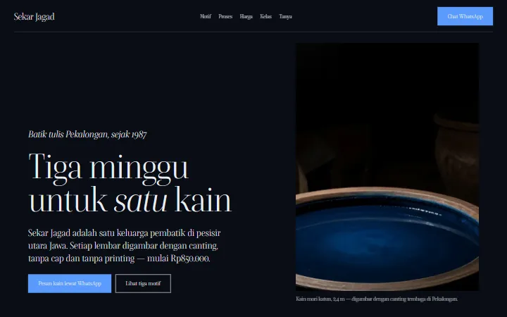 Batik Tulis Sekar Jagad