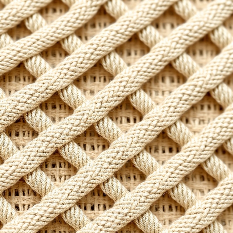 Macro of premium fabric weave texture in a neutral tone
